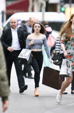 MAISIE WILLIAMS and SOPHIE TURNER Out Shopping in Paris