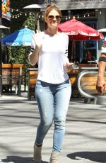 MARIA MENOUNOS in Jeans Out and About in Hollywood