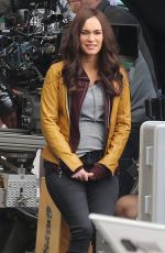 MEGAN FOX at Teenage Mutant Ninja Turtles Set in Los Angeles