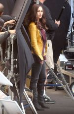 MEGAN FOX at Teenage Mutant Ninja Turtles Set in Los Angeles