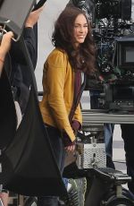 MEGAN FOX at Teenage Mutant Ninja Turtles Set in Los Angeles
