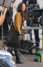 MEGAN FOX at Teenage Mutant Ninja Turtles Set in Los Angeles