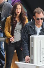 MEGAN FOX at Teenage Mutant Ninja Turtles Set in Los Angeles