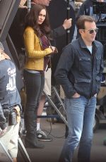 MEGAN FOX at Teenage Mutant Ninja Turtles Set in Los Angeles