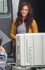 MEGAN FOX at Teenage Mutant Ninja Turtles Set in Los Angeles