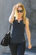MENA SUVARI in Tights Out and About in Beverly Hills