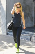 MENA SUVARI in Tights Out and About in Beverly Hills
