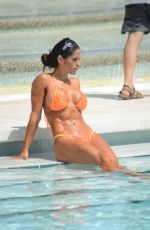 MICHELLE LEWIN in Bikini at a Pool in Miami