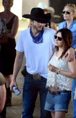 MILA KUNIS and Ashton Kutcher at 2014 Stagecoach California