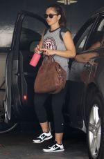 MINKA KELLY Heading to a Frined in Los Angeles
