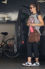 MINKA KELLY Heading to a Frined in Los Angeles