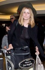 MISCHA BARTON at LAX Airport in Los Angeles
