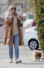 MISCHA BARTON Walks Her Fog Out in Los Angeles