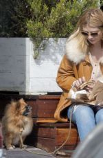 MISCHA BARTON Walks Her Fog Out in Los Angeles