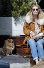 MISCHA BARTON Walks Her Fog Out in Los Angeles