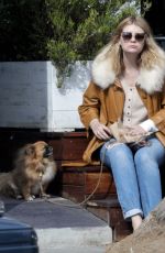MISCHA BARTON Walks Her Fog Out in Los Angeles