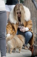 MISCHA BARTON Walks Her Fog Out in Los Angeles