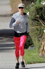 NAOMI WATTS in Tights Leggings out for Morning Run