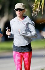 NAOMI WATTS in Tights Leggings out for Morning Run