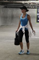 NICOLE SCHERZINGER in Tights Leaves a Gym in Los Angeles