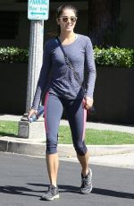 NIKKI REED in Tights at Farmers Market in Studio City