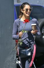 NIKKI REED in Tights at Farmers Market in Studio City