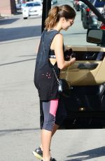 NIKKI REED Leaves Gym in Studio City