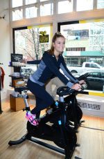 NINA AGDAL at Ride for Charity Benefit in New York