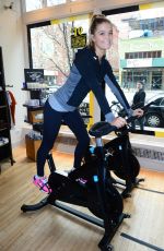 NINA AGDAL at Ride for Charity Benefit in New York