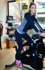 NINA AGDAL at Ride for Charity Benefit in New York