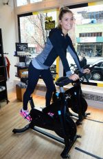 NINA AGDAL at Ride for Charity Benefit in New York
