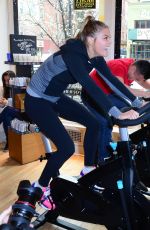 NINA AGDAL at Ride for Charity Benefit in New York