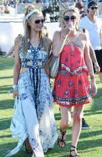 PARIS and NICKY HILTON at Coachella Festival