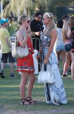 PARIS and NICKY HILTON at Coachella Festival