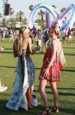 PARIS and NICKY HILTON at Coachella Festival