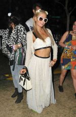 PARIS HILTON at 2014 Coachella Music and Arts Festival in Indio