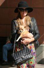 PARIS HILTON Leaves Anastasia Salon in Beverly Hills