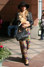 PARIS HILTON Leaves Anastasia Salon in Beverly Hills
