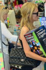 PARIS HILTON Shopping at a Store in Los Angeles