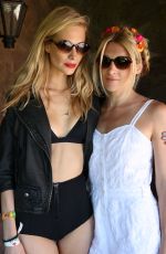 POPPY and CARA DELEVINGNE and SIENNA MILLER at Superdry Coachella Brunch