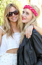 POPPY and CARA DELEVINGNE and SIENNA MILLER at Superdry Coachella Brunch