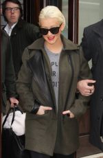 Pregnant CHRISTINA AGUILERA and Matthew Rutler Out in New York