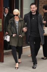 Pregnant CHRISTINA AGUILERA and Matthew Rutler Out in New York