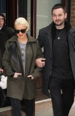 Pregnant CHRISTINA AGUILERA and Matthew Rutler Out in New York