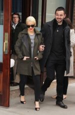 Pregnant CHRISTINA AGUILERA and Matthew Rutler Out in New York