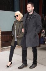 Pregnant CHRISTINA AGUILERA and Matthew Rutler Out in New York
