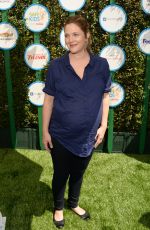 Pregnant DREW BARRYMORE at Safe Kids Day in West Hollywood 