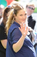 Pregnant DREW BARRYMORE at Safe Kids Day in West Hollywood 
