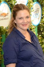 Pregnant DREW BARRYMORE at Safe Kids Day in West Hollywood 