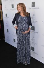 Pregnant JENNA FISCHER at Launch of L by Jennifer Love Hewitt in Beverly Hills